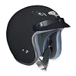 VEGA X280-JR YOUTH OPEN FACE MOTORCYCLE HELMET (YOUTH MEDIUM, BLACK)