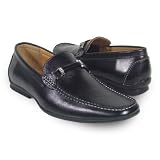 Z130 Zota Men's Leather Dress Shoes Loafers Black