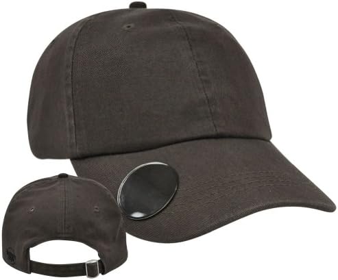 Brown Rusty Built In Bottle Drink Opener Hat Cap Garment Wash Blank Sun Buckle