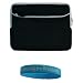 Black Carrying Sleeve with Extra Dual Pocket for 14 inch Lenovo Ideapad Y450 14.1