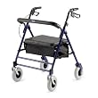 Invacare 66500 Bariatric Rollator with Padded Seat and Basket