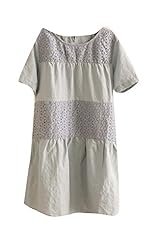 General Print Sweater Round Neck Short Sleeves Summer  Dress