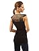 PattyBoutik Women's Ruched Eyelet Tie Back Sleeveless Tops