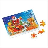 Santa's Sleigh Wooden Tray Puzzle - Style 38928