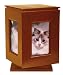 Classic Products Keepsake Pet Memorial Display, Large Rotating 6" x 9", Honey Maple