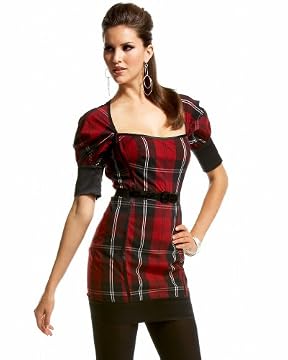 bebe.com : Tartan Plaid Cutout Satin Dress :  tartan plaid cutout satin dress com tartan bebe
