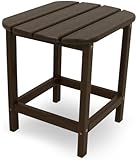 POLYWOOD SBT18MA South Beach 18" Side Table, Mahogany