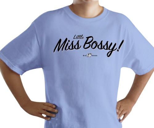 Big Dogs Girls Little Miss Bossy T-Shirt Light Blue XS (4-5)