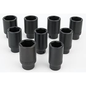 Alltrade 648991 Kit 61 Deluxe Axle Nut Socket Tool Set by Alltrade