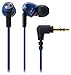 audio-technica 10 COLORS ����ʡ����䡼�إåɥۥ� 1.2m������ �֥롼 ATH-CK323M BL
