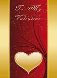 Red Gold - Romantic and Stylish Valentine's Day Greeting Card.