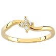 14K Yellow Gold Diamond Promise Ring - 0.08 Ct.