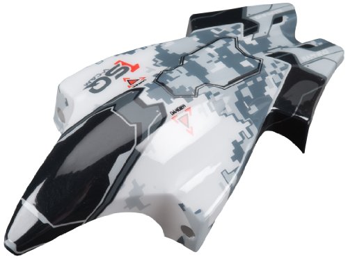 Heli Max 1SQ V-Cam Canopy, White/Black Heli Max 1SQ V-Cam Canopy, White/Black
