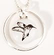 Hoop Pendant: Hummingbird