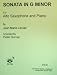 Sonata in G Minor for Alto Saxophone and Piano