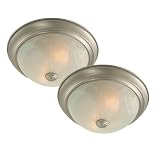 Royce Lighting Twin Pack Flush Mount in Brushed Nickel Finish
