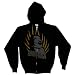 EMAROSA - Face - Black Zip Up Hoodie