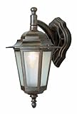 IMAGE OF Trans Globe Lighting 4056 BK 14-1/2-Inch 1-Light Outdoor Down Wall Lantern, Black