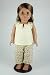 Yellow Ruffled Capri Set for 18 Inch Dolls Including the American Girl Line