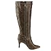 DE BLOSSOM COLLECTION NANCY-21X Women Pointy Toe Buckle Strap Side Zip Knee High Stiletto Boot