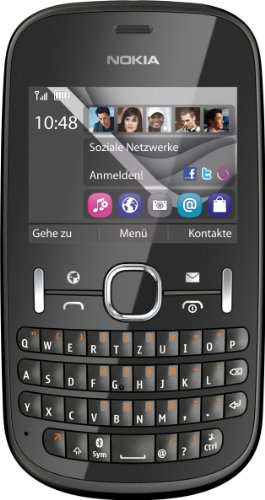 Produkt-Bild: Nokia Asha 201 Handy (6,1 cm (2,4 Zoll) Display, 2 Megapixel Kamera, QWERTZ-Tastatur) graphite