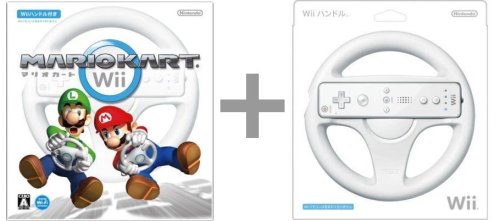 マリオカートWii(「Wiiハンドル」×1同梱) ＋Wiiハンドル１個　