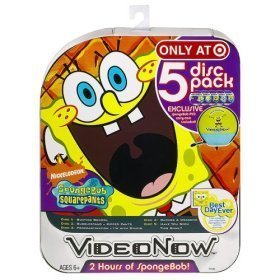 Childrens Toyshop  Toys : Tiger Electronics VideoNow SpongeBob SquarePants PVD 5-pk. with Carrying Case
