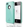 elago S4 Slim Fit Case for AT&T Verizon iPhone 4/4S -Coral Blue + HD Professional Extreme Clear film + Logo Protection Film included