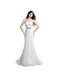 Satin Mermaid Sweetheart Applique Sequined Lace-Up  Wedding Party Dress  With Rhinestones