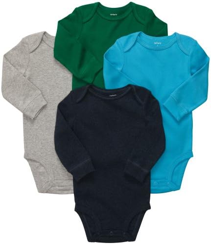 Carter's Baby Boys 4-pack Long-sleeve Bodysuits (NB-24M)