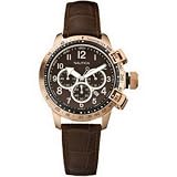 Image of Ladies BFC Brown Dial and Croco Pattern Leather Strap Watch