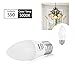 LOHAS® 6 Watt Dimmable LED Candle Light Bulb E26 base ,60W Equivalent LED Bulb, Daylight white 5000k,550lm,180 Degree Beam, LED Light Bulb ,Pack of 3