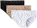 Olga Women's Without A Stitch Lace Hipster 3-Pack Panty, White/Butterscotch/Black,7