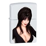 Custom Elvira White Matte Zippo Lighter