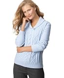 Apparel : Karen Scott Shawl-Collar Cable-Knit Sweater