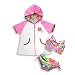 Baby Buns - Infant Girls Bikini Bathing Suit And Coverup, Pink, White