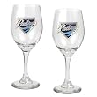 San Diego Padres MLB 2pc Wine Glass Set - Primary Logo