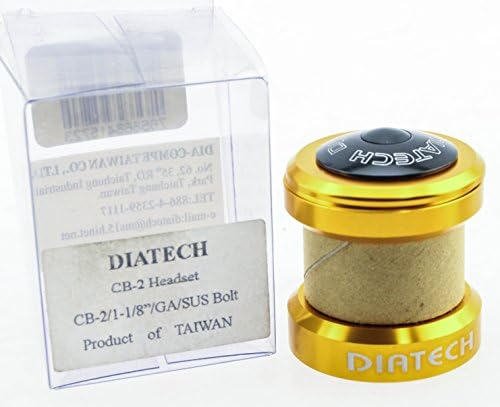 Diatech CB-2 Headset - External 1-1/8" Threadless Gold BMX MTB Road Bike NEW