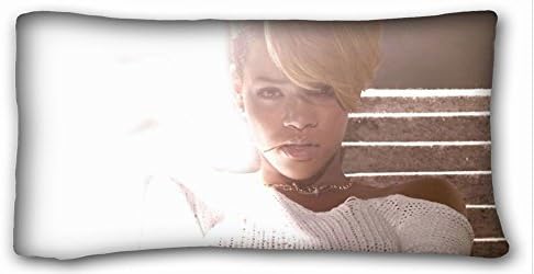Custom Cotton &amp; Polyester Soft ( Rihanna ) Rectangle Pillowcase 20x36 inches (one side) suitable for Twin-bed