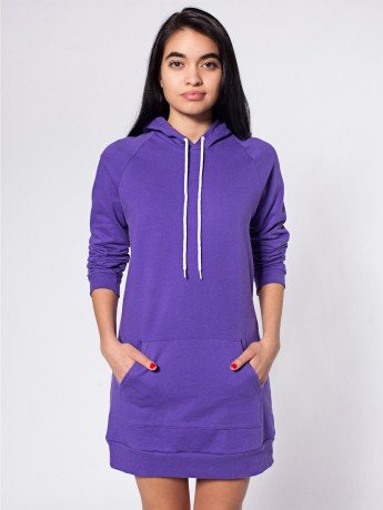 American Apparel California Fleece Pullover Raglan Hoody Dress