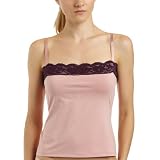 Intimo Women's Microfiber Camisole with Contrast Lace