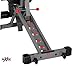 XMark Flat, Incline, and Decline and Ab Combo Adjustable Weight Bench, 7 Positions with Full Decline for Military Press, Dual Rail, 11-Gauge Steel Mainframe, 6-Position Seat, and Adjustable Leg Holder