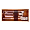 &nbsp;Teton Grilling Utensil Set in Wood Tray  Big Game (4pc Set)