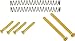 DiMarzio Humbucker Mounting Hardware Kit, Gold Bridge