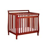 AFG Baby Furniture 8018C Athena Mini Amy Crib in Cherry,