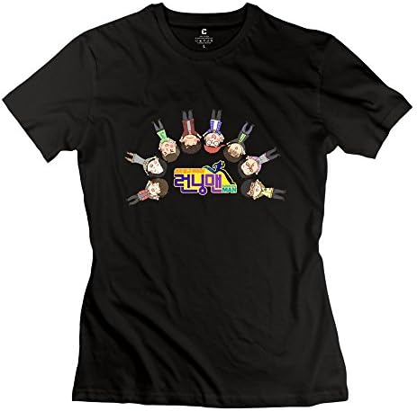 HESO Women's Korean Running Man T-shirts XL Black