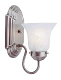 UPC 847284000094 product image for Livex Lighting 1071-91 Home Basics 1 Light Bath Vanity Light in Brushed Nickel w | upcitemdb.com