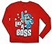 Minecraft Big Boys' 8-20 Like A Boss Youth Long Sleeve Red T-Shirt L