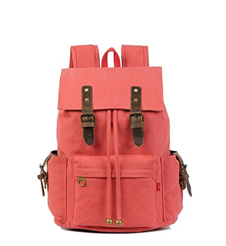 Sechunk Multifunction Cotton Canvas Backpack Book bag Laptop Bag Working Bag Travel Duffel Bag Hiking Bag Camping Bag Rucksack Computer Bag Sports Bag Gym Bag Weekend Bag Daypack School Bag Ipad Bag