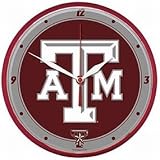 Texas A&M Aggies Round Clock
